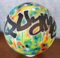 Image of Airbrushed Basketball, Marble Design, Tag font