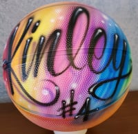 Image of  Airbrush Basketball, Script font style