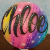 Image of  Airbrush Basketball, Script font style