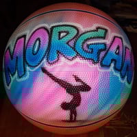Image of Airbrush basketball, Silhouette graphic