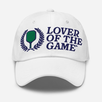 Image 3 of Pickleball Crest Dad Hat - White