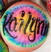 Image of Airbrush Basketball, Tie Dye Design