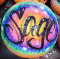 Image of Airbrush Basketball, Tie Dye Design
