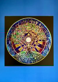 Full MoonWinter Solstice Mandala Greeting Card