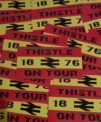 Image 2 of Pack of 25 10x5cm Hibs, Partick, Thistle On Tour Football/Ultras Stickers.