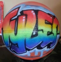 Image of Airbrush Basketball, Block Graffiti