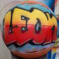 Image of Airbrush Basketball, Block Graffiti