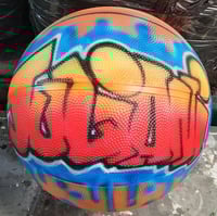 Image of Airbrush Basketball, Block Graffiti