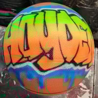 Image of Airbrush Basketball, Block Graffiti