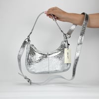 Image 1 of On 34th Dyanne Metallic Small Shoulder Bag - Silver