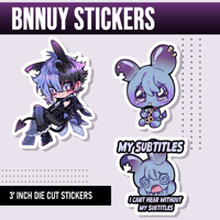 Nikk Bnnuy Die cut stickers