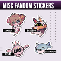 Misc die cut stickers