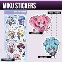 Image 1 of Miku and friends sticker 