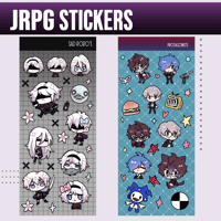 JRPG Sticker Sheets