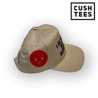 Image 2 of I be muggin but I'm super cool (Snapback)  Khaki/Black/Red
