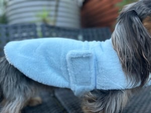 Image of Blue Fur Coat SAMPLE