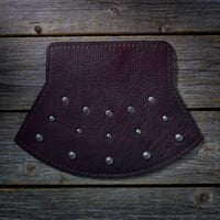 Image 1 of Battle Axe Mudflap - Antiqued Maroon/Black