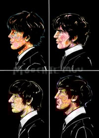 The Beatles Mini Postcard Print