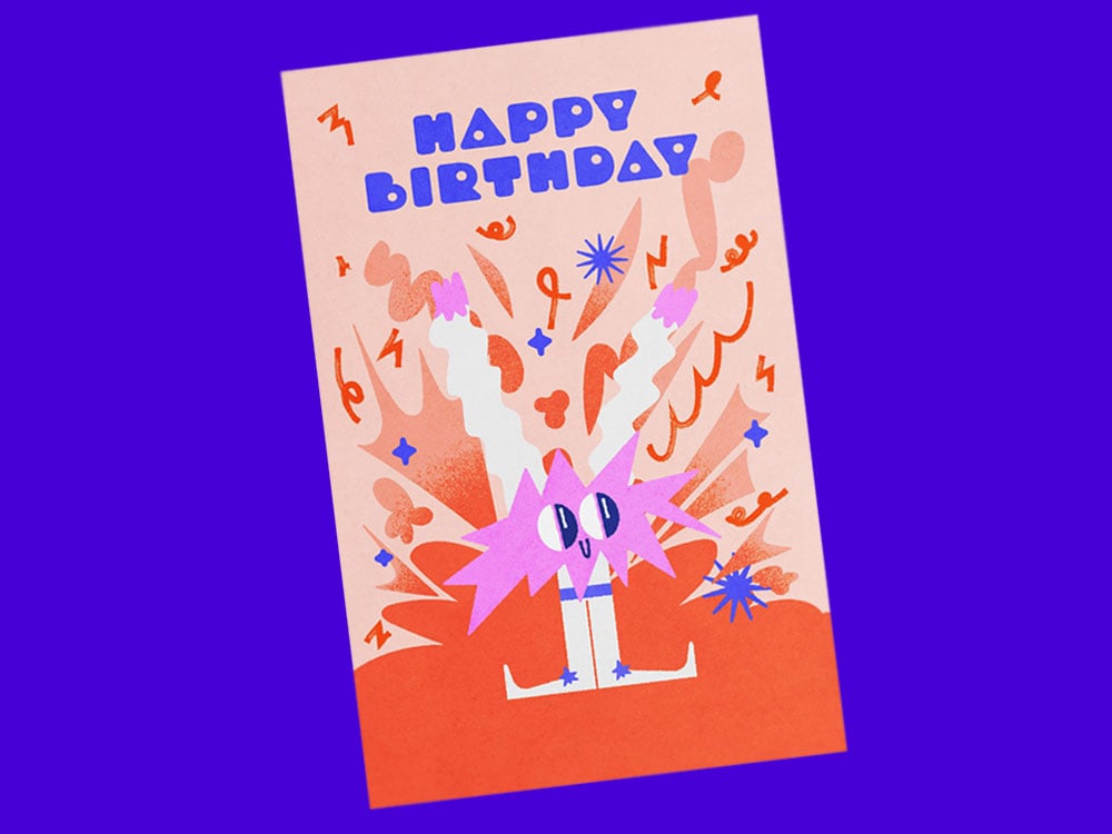 Image of POSTKARTE Happy Birthday