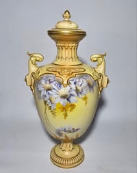 Image 1 of Royal Worcester Pedestal Vase and Cover