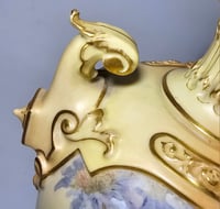 Image 5 of Royal Worcester Pedestal Vase and Cover