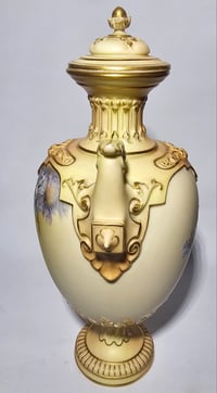 Image 2 of Royal Worcester Pedestal Vase and Cover