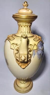 Image 4 of Royal Worcester Pedestal Vase and Cover