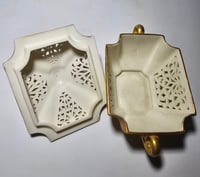 Image 13 of Royal Worcester rectangular shaped reticulated pot pourri and cover #2