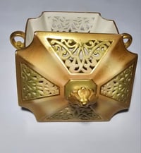 Image 11 of Royal Worcester rectangular shaped reticulated pot pourri and cover #2