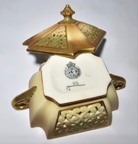 Image 15 of Royal Worcester rectangular shaped reticulated pot pourri and cover #2