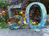 Handpainted birthday numbers 