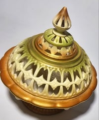 Image 2 of Royal Worcester Reticulated Pot Pourri and Cover