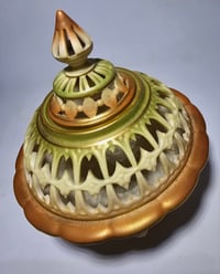 Image 4 of Royal Worcester Reticulated Pot Pourri and Cover