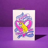 Image 1 of Enjoy Your Day! (A6 Riso Card)