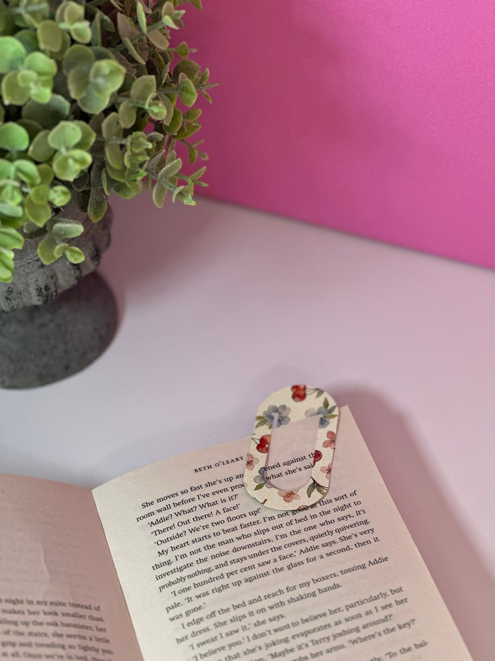 Image of 'Floral Cherries' Bookmark