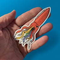Image 2 of Squid Army Pen Sticker - 3.5" x 1.5"