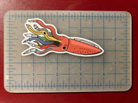 Image 4 of Squid Army Pen Sticker - 3.5" x 1.5"
