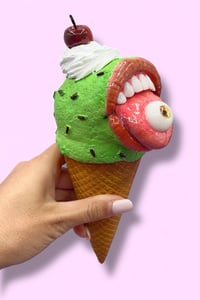 Image 5 of Ice Cream Cone – Realistic and Pop Surrealist Sculpture – Strange & Unique Art