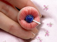 Image 2 of Brooch - Mouth Lolliop I