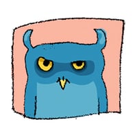 Image 4 of Owl Mugshot Sticker Sheet - 4" x 6"  - 15  Kiss Cut Stickers