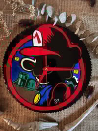 Image 1 of 10" Circle Blade Clock "Mario"