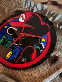 Image 2 of 10" Circle Blade Clock "Mario"