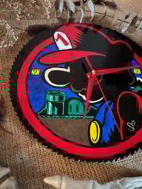 Image 3 of 10" Circle Blade Clock "Mario"