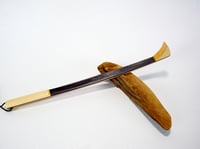 Image 7 of Handmade Wooden Mini Back Scratcher Spectraply Wood Pink Lady accented with Cherry and Ash