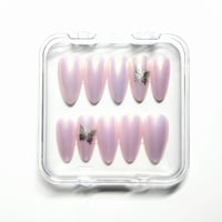 Image 1 of Priklijuojami nagai - Butterfly Blush (Vidutinio ilgio)