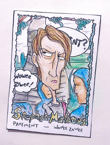 Image of Original pencil artwork—Stephen Malkmus, Wowee Zowee