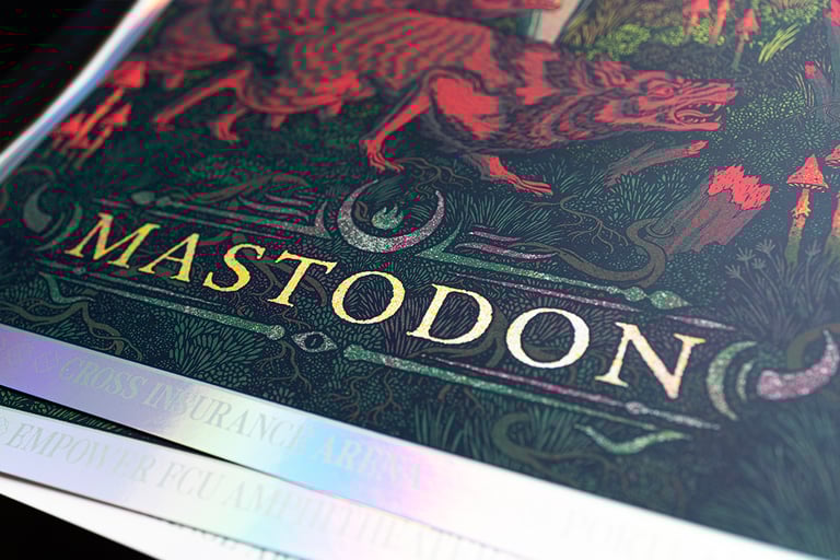 Mastodon - Portland, ME 2025 // Screenprinted Poster Image 5