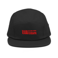 Image 1 of Red Swirl Five Panel Cap