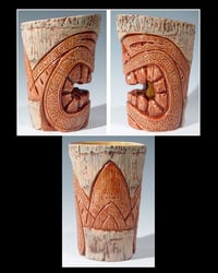 Image 3 of Tiki #11 "Tiki Lantern" Un-Glazed and Ready for Your Commission!