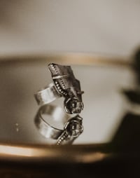 Image 3 of Sterling Silver Lightning bolt Ring – Size P UK